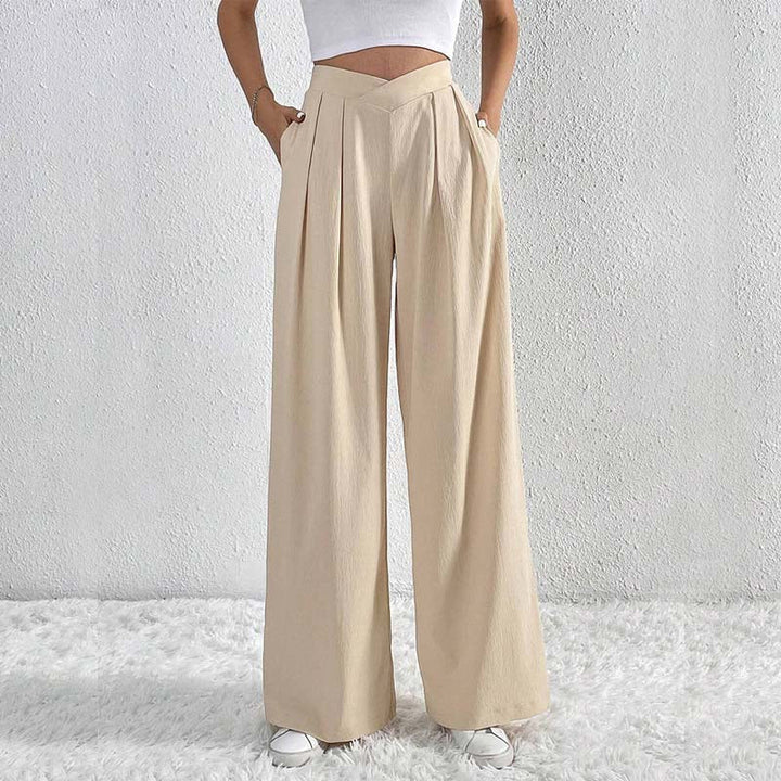 Wide-Leg Casual Trousers