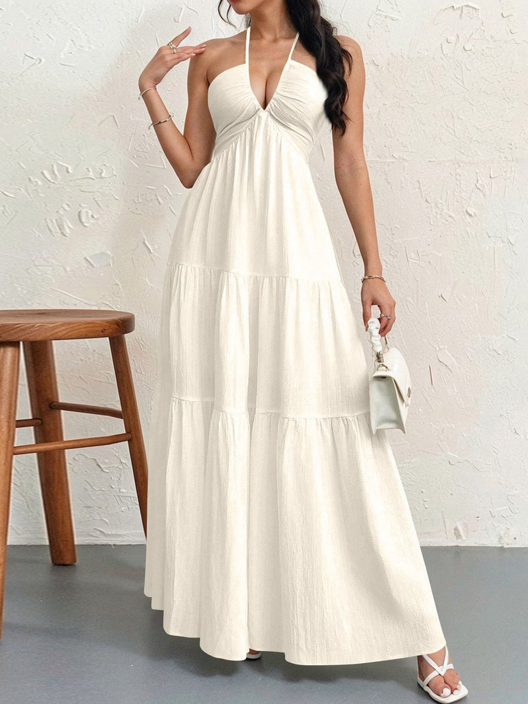 Ashcroft Casual Loose Fit Sleeveless Summer Maxi Dress – view 4