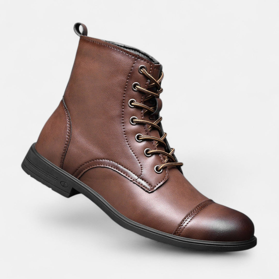 Ashcroft | Martino Elegant Men's Faux Leather Boots