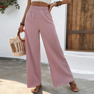 Wide-Leg Casual Trousers