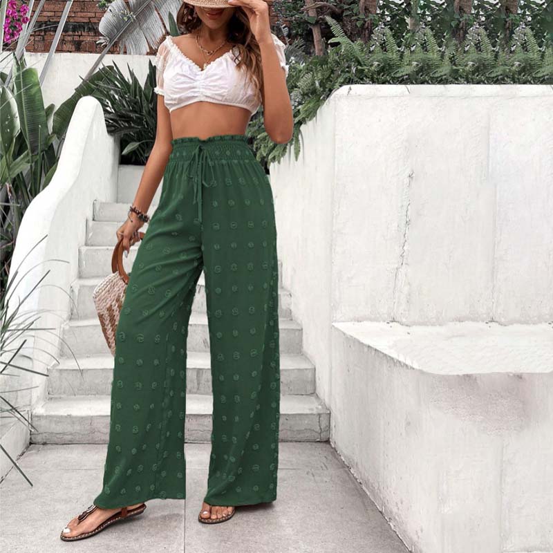 Wide-Leg Casual Trousers