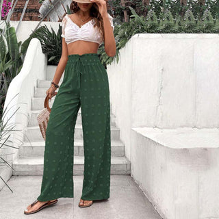 Wide-Leg Casual Trousers