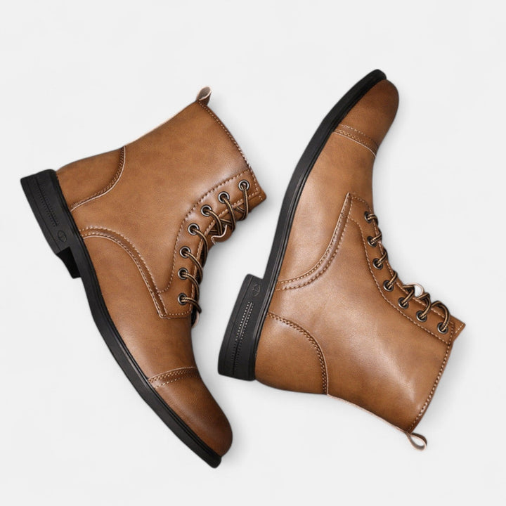 Ashcroft | Martino Elegant Men's Faux Leather Boots