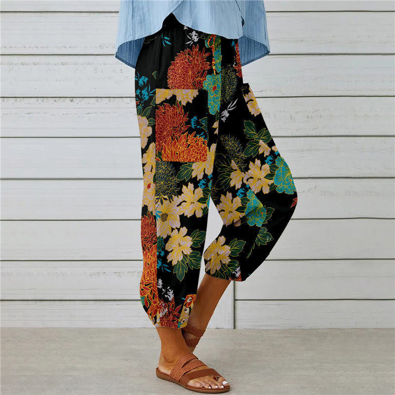Vintage Print Trousers