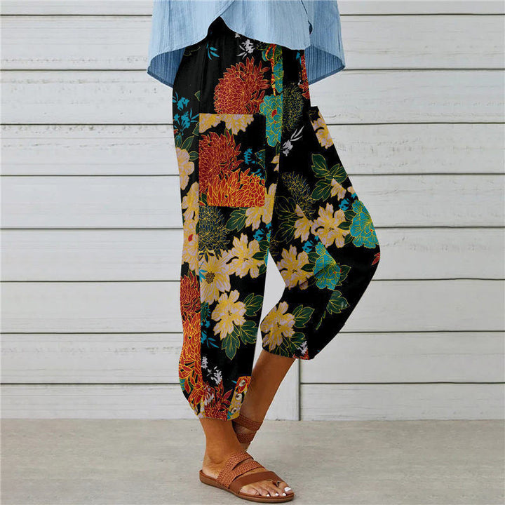Vintage Print Trousers