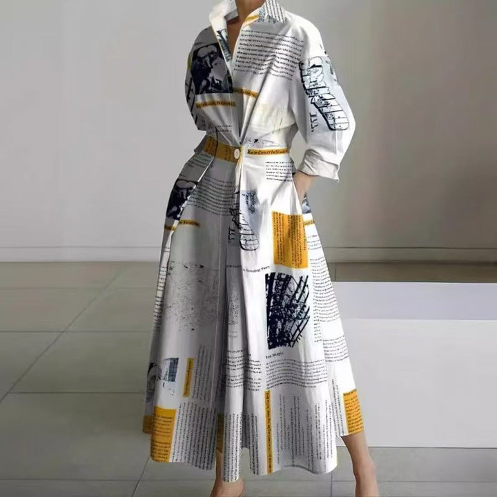 Ashcroft Elegant Front Wrap Collared Maxi Dress – view 16