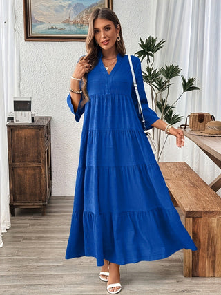 Ashcroft Casual V-Neck Summer Maxi Dress – view 4