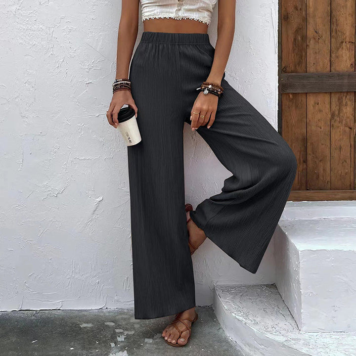 Wide-Leg Casual Trousers