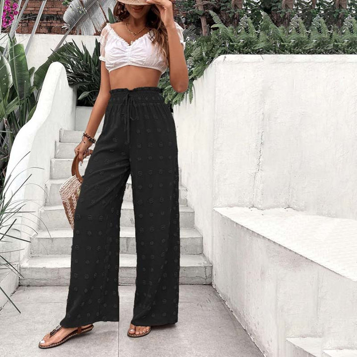 Wide-Leg Casual Trousers