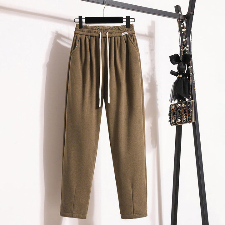 Plain Warm Trousers