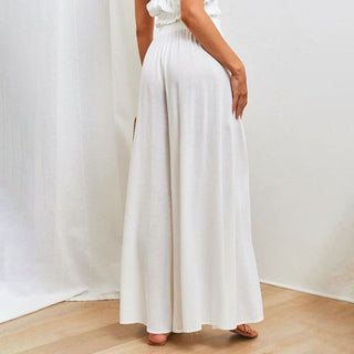 Wide-Leg Casual Trousers