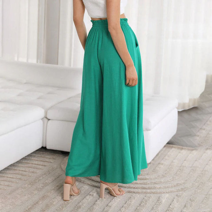 Wide-Leg Casual Trousers