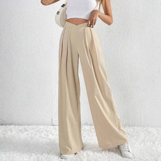 Wide-Leg Casual Trousers