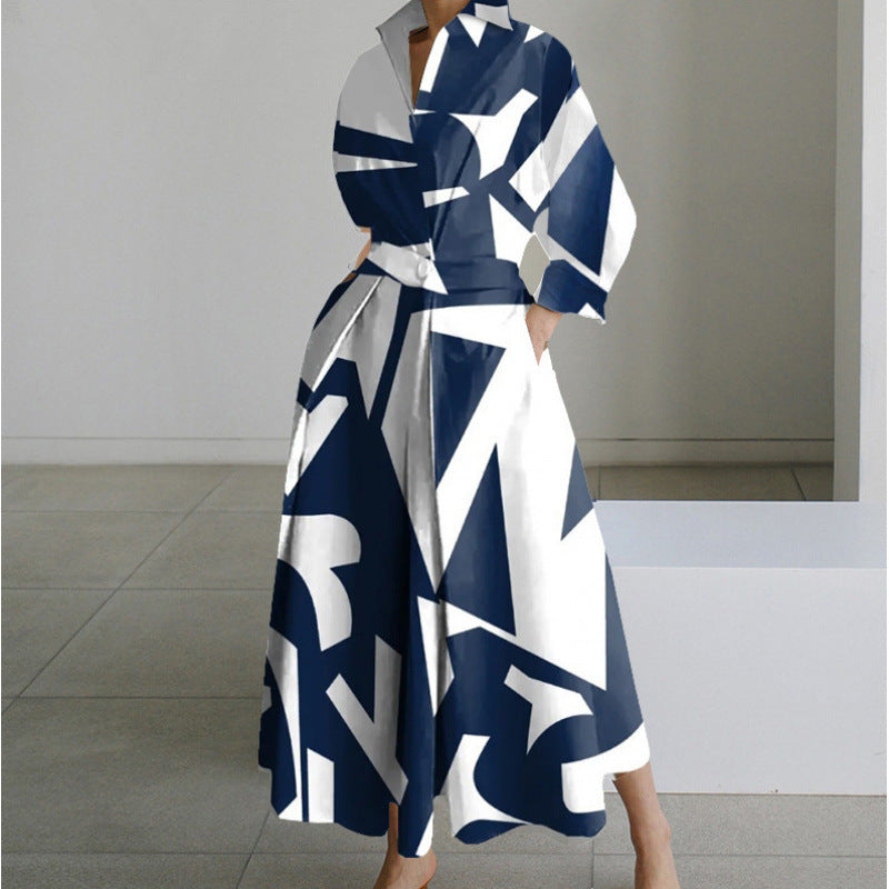 Ashcroft Elegant Front Wrap Collared Maxi Dress – view 7
