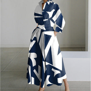 Ashcroft Elegant Front Wrap Collared Maxi Dress – view 7