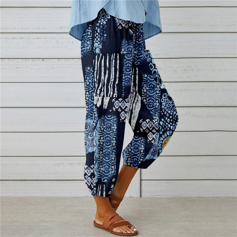 Vintage Print Trousers