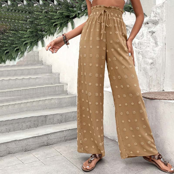 Wide-Leg Casual Trousers