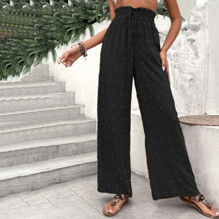 Wide-Leg Casual Trousers