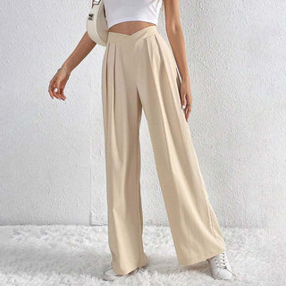 Wide-Leg Casual Trousers