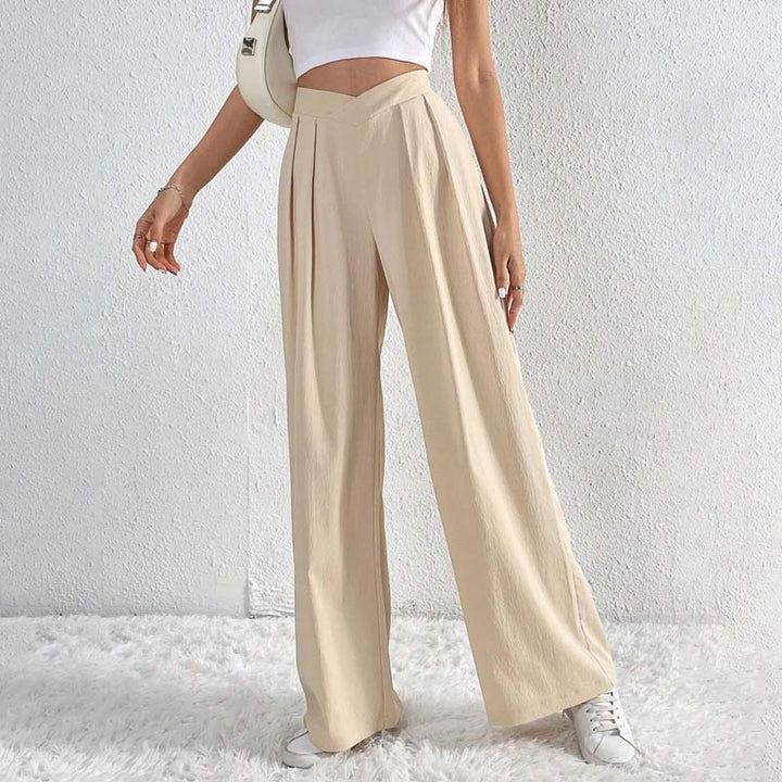 Wide-Leg Casual Trousers