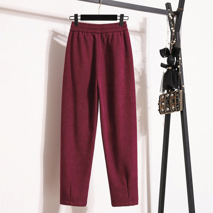 Plain Warm Trousers