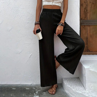 Wide-Leg Casual Trousers