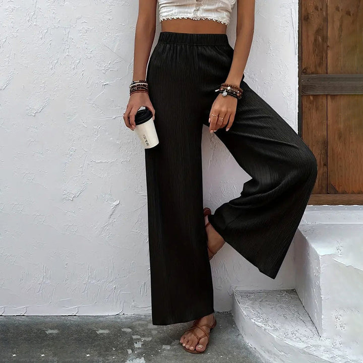 Wide-Leg Casual Trousers