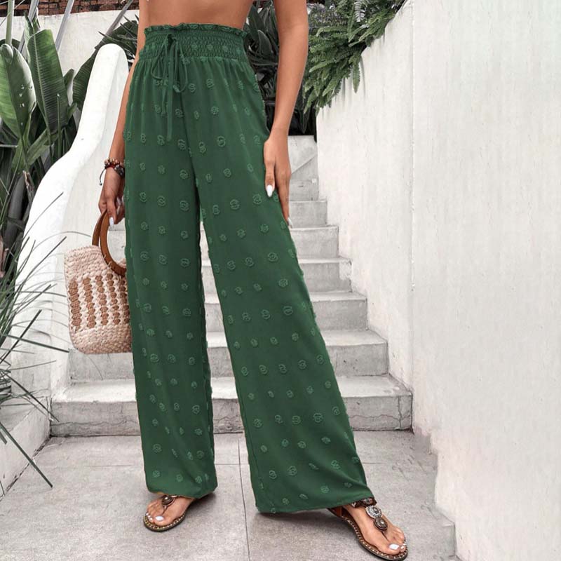 Wide-Leg Casual Trousers