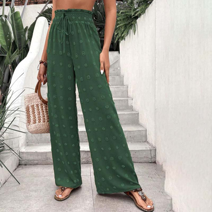 Wide-Leg Casual Trousers