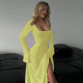 Ashcroft Elegant Tie Back Flounce Sleeve Dress – view 5