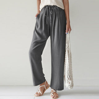 Straight-Leg Casual Trousers