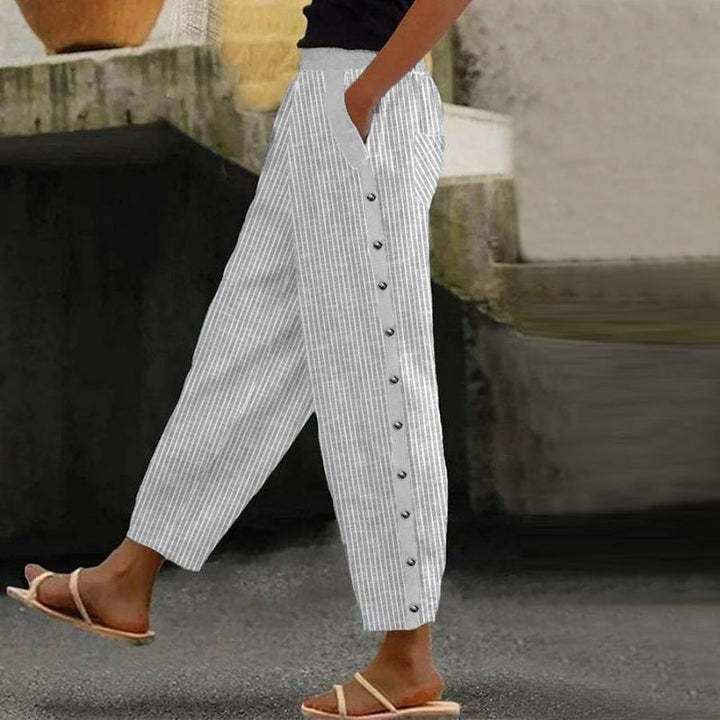 Striped Casual Trousers