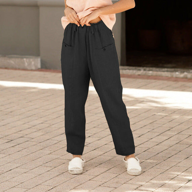 Elastic-Waist Trousers