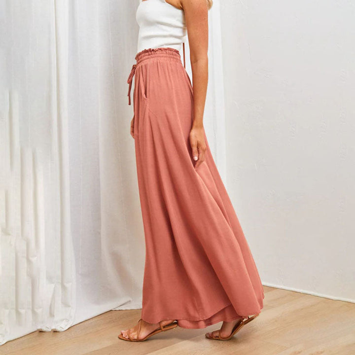 Wide-Leg Casual Trousers