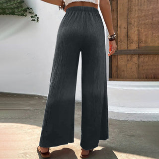 Wide-Leg Casual Trousers