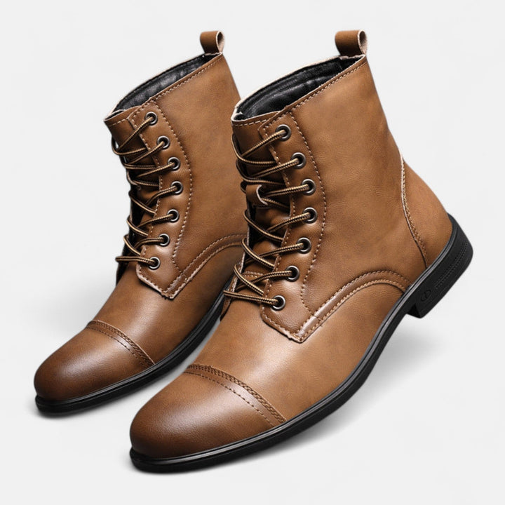 Ashcroft | Martino Elegant Men's Faux Leather Boots