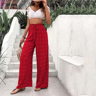 Wide-Leg Casual Trousers
