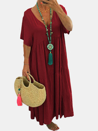 Ashcroft Soft Ruffle V-Neck Maxi Dress – view 6