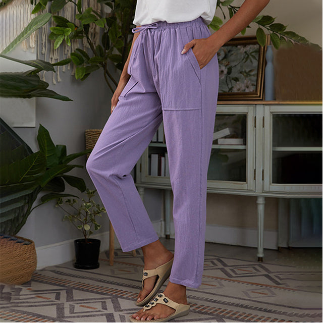 Straight-Leg Casual Trousers