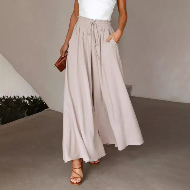 Wide-Leg Casual Trousers