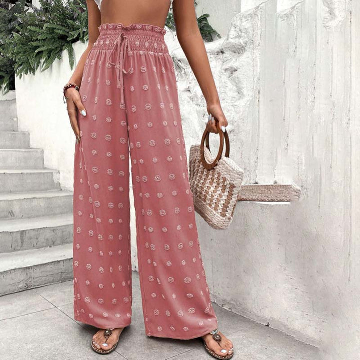 Wide-Leg Casual Trousers
