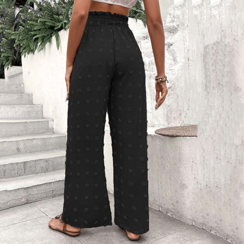 Wide-Leg Casual Trousers
