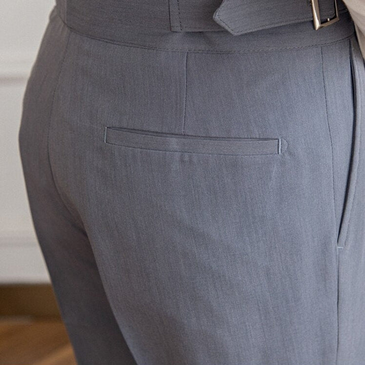 Ashcroft | Ellis Classic High-Waist Trousers with Buckle Closure