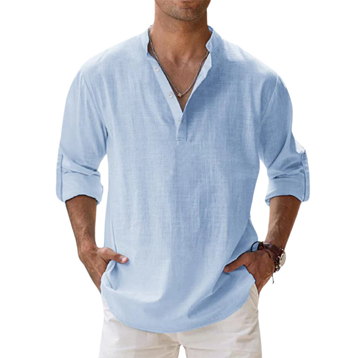 Ashcroft | Men's Breathable Linen Shirt