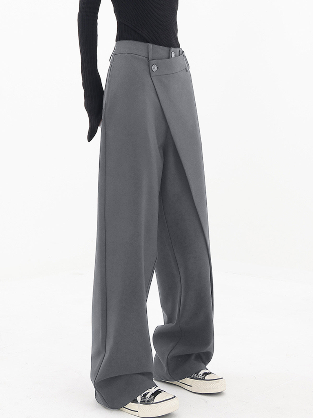 Ashcroft | Asymmetric Waist Baggy Trousers