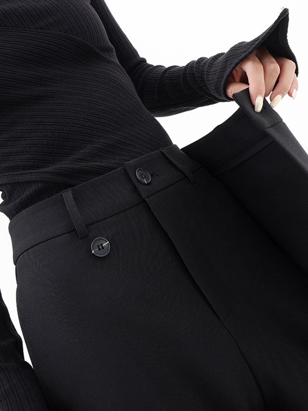 Ashcroft | Asymmetric Waist Baggy Trousers