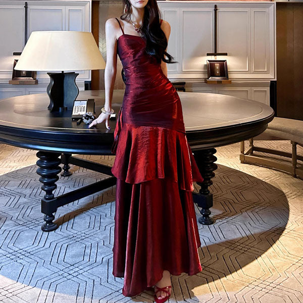 Ashcroft Glamorous Ruffled Maxi Dress – view 6