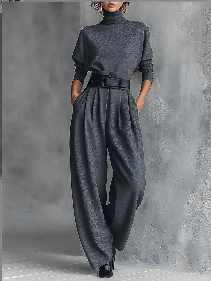 Rinelle | Roll-Neck and Straight Trousers Set