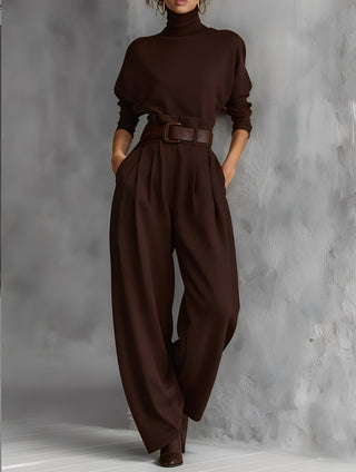 Rinelle | Roll-Neck and Straight Trousers Set