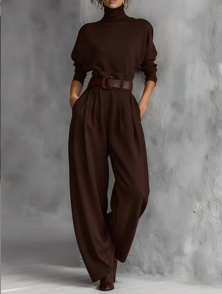 Rinelle | Roll-Neck and Straight Trousers Set